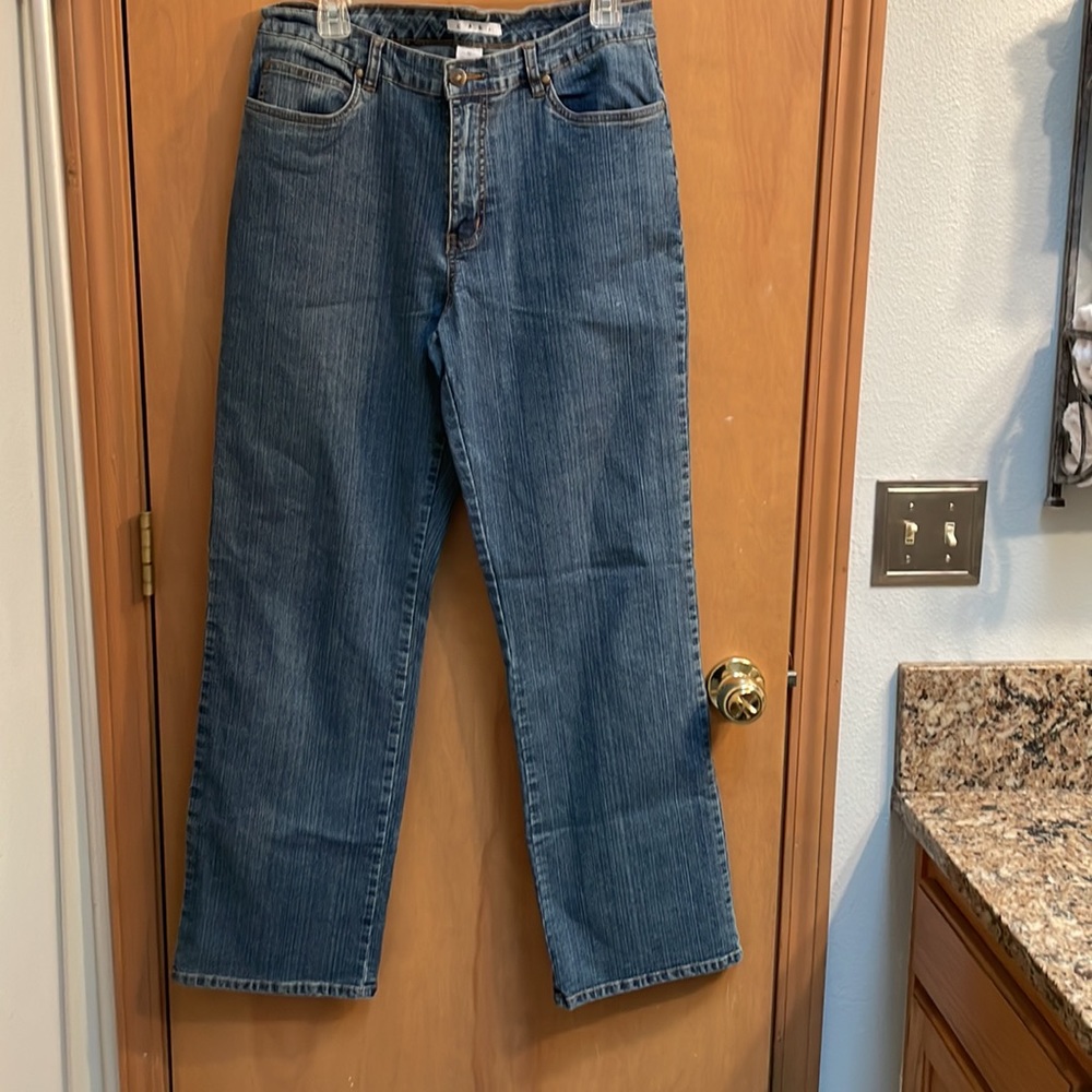 CAbi wide leg faded denim jeans